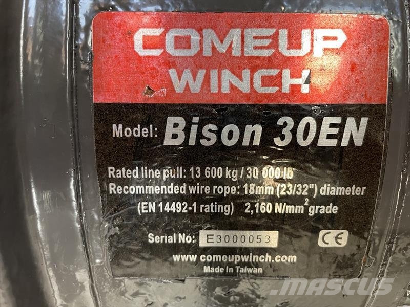 Bison 30EN Hydraulisk spil med friløb og bremse. Utovorne dizalice, vitla i liftovi za materijal