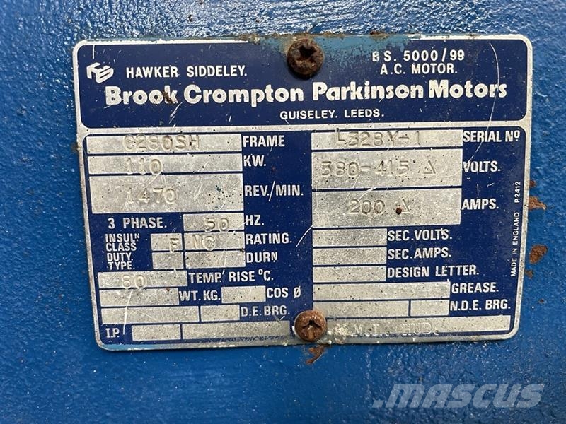  Brook Crompton El-kompressor - 110 kW مكابس