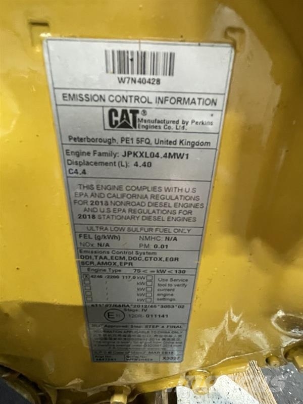 CAT C4.4 ACERT motor ex. Cat M317F - kun 2319 timer Motori