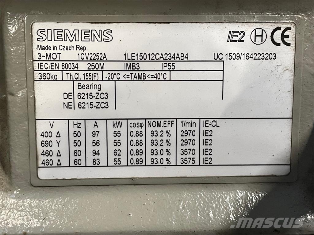 Centrifugalblæser Type FG 801 N4A LG 270 Ďalšie komponenty