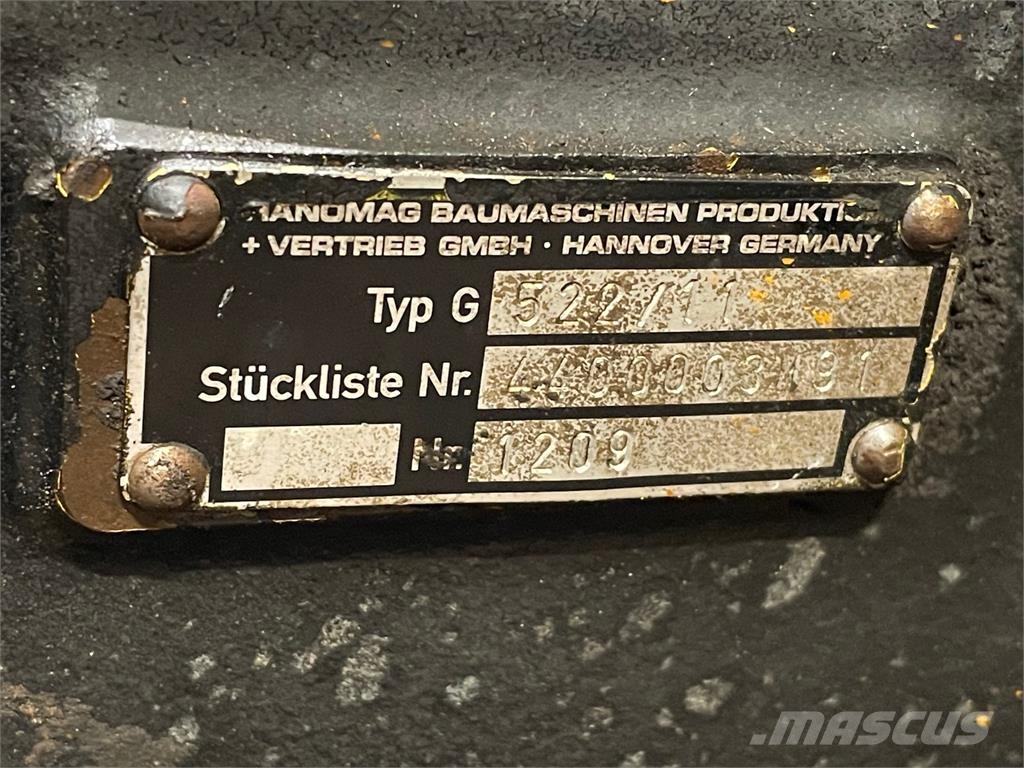 Converter type G522-11 med hydr. pumper ex. Hanoma Ďalšie komponenty