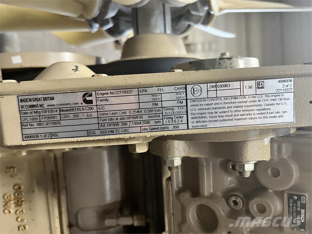 Cummins 6BTA 5.9-C200 motor Motoren