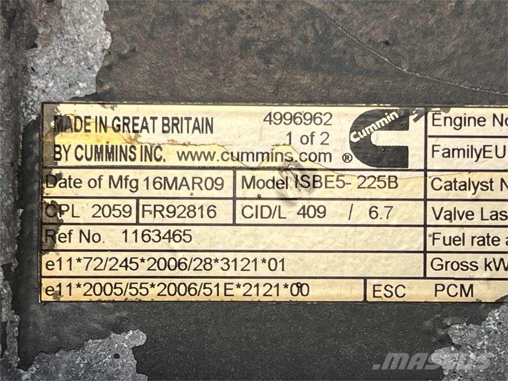 Cummins ISBE5-225B 6.7L motor Motores