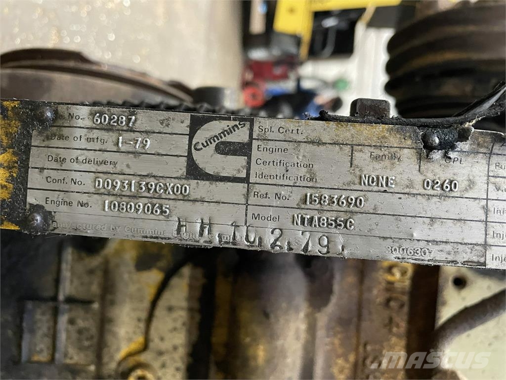 Cummins NTA855C Big Cam motor - kun til dele. Moteur