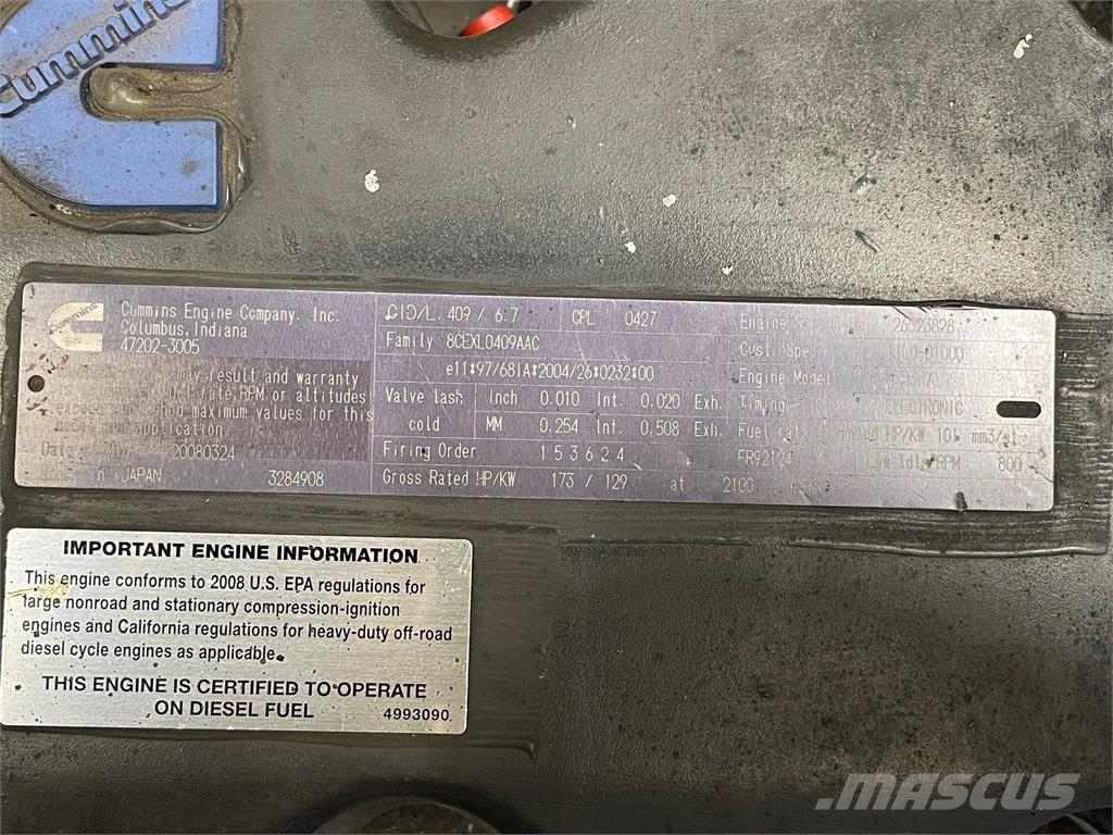 Cummins QSB6.7 motor - til dele eller genopbygning Engines