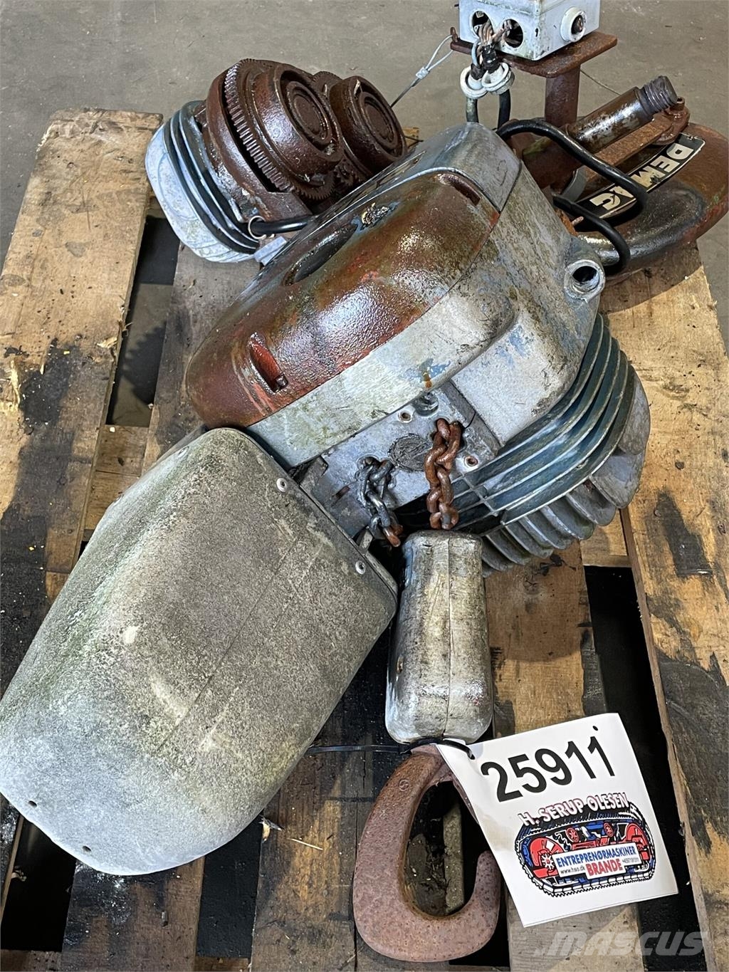 Demag Model PK5N kædetalje - 1000 kg Pacēlāju/krānu aprīkojums