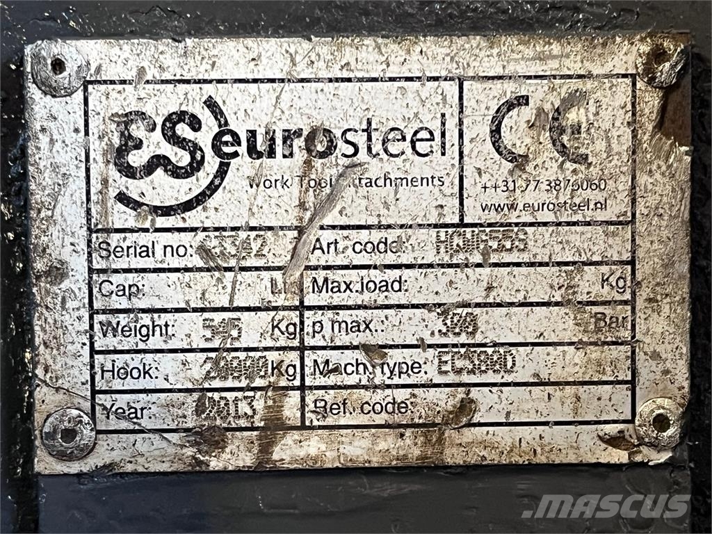 Eurosteel CW55S hydraulisk hurtigskift Conectores rápidos