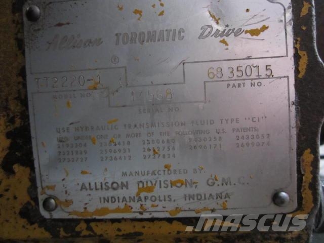 Fiat-Allis 545 Transmission Type TT2220-L Transmisiones
