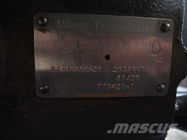 Fiat-Allis FR15B Allison transmission model TT3420-1 Transmisiones