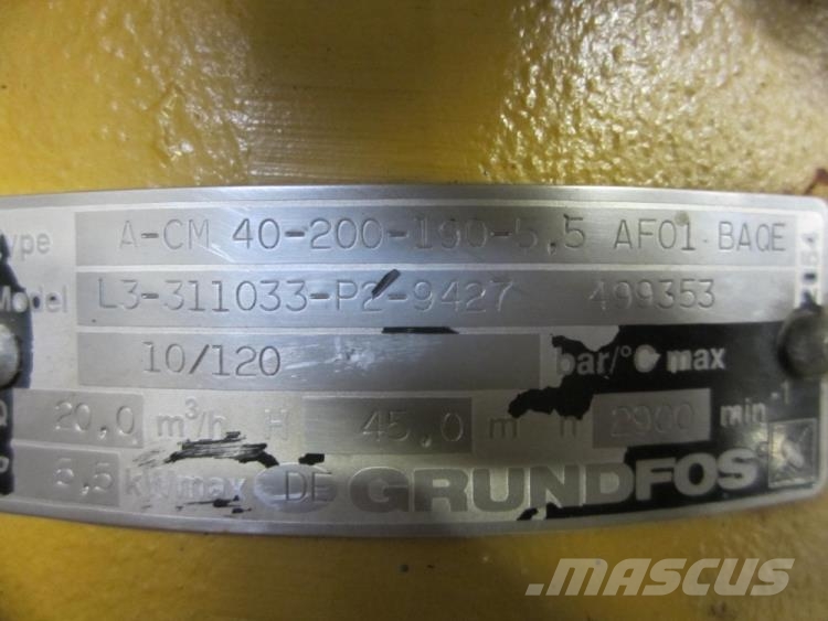 Grundfos pumpe Type 40-200-190 Pumpe za vodu