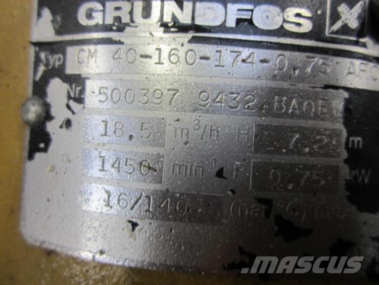 Grundfos pumpe Type CM-40-160-174 Wasserpumpen