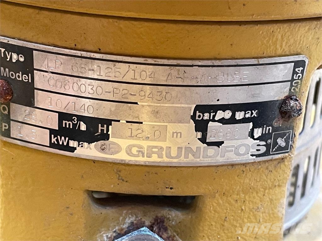 Grundfos Type LP 65-125/104 A-F-A-BU5E pumpe Pumpe za vodu