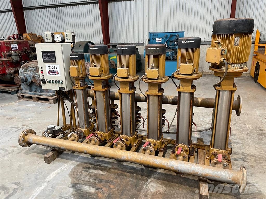 Grundfos vandpumpesektion med komplet el-tavle Wasserpumpen