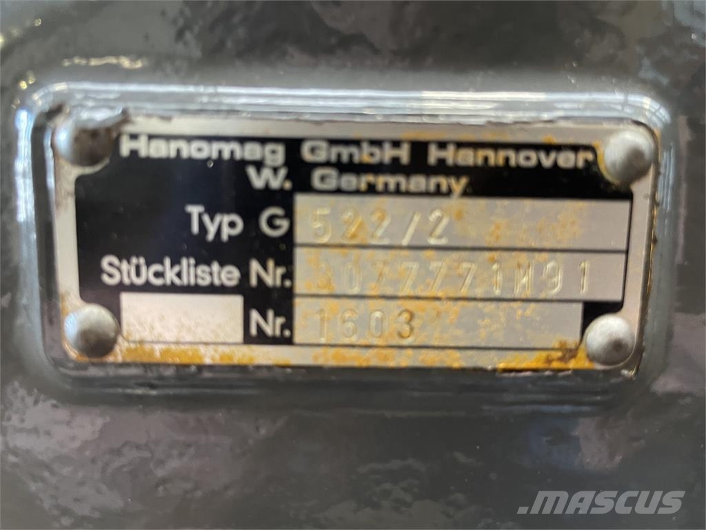 Hanomag 55D Transmission G522/2, som fotos Transmisija