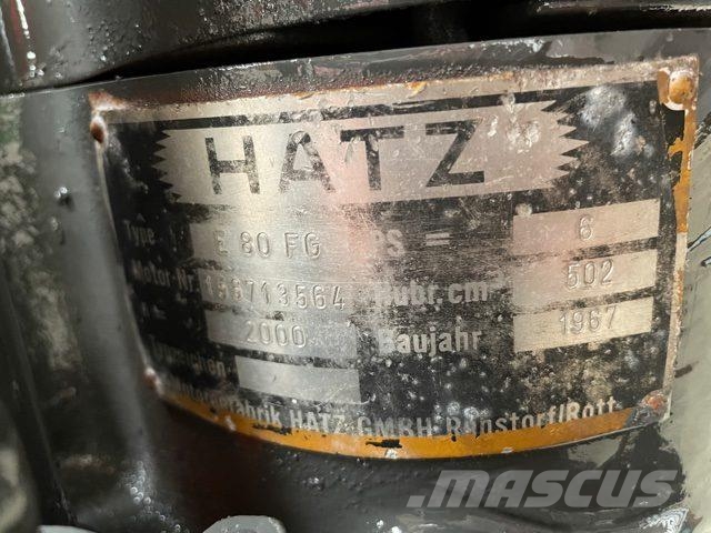 Hatz E80FG 1 cylinder motor Silniki