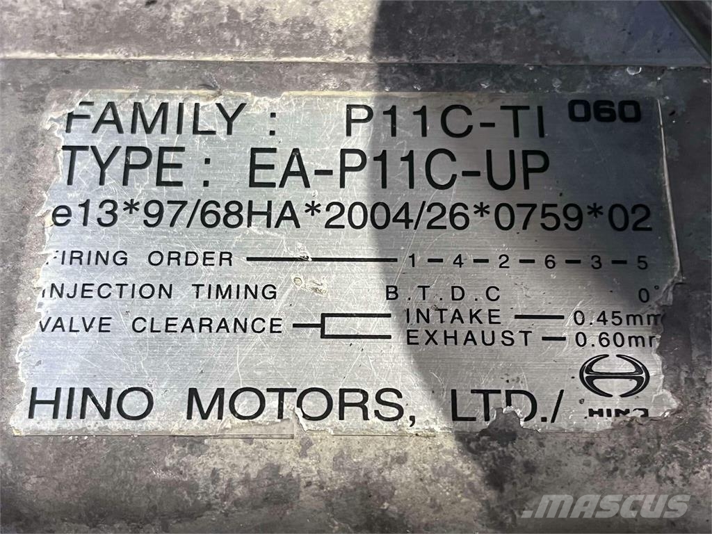 Hino EA-P11C-UP motor ex. New Holland E485B Motoren