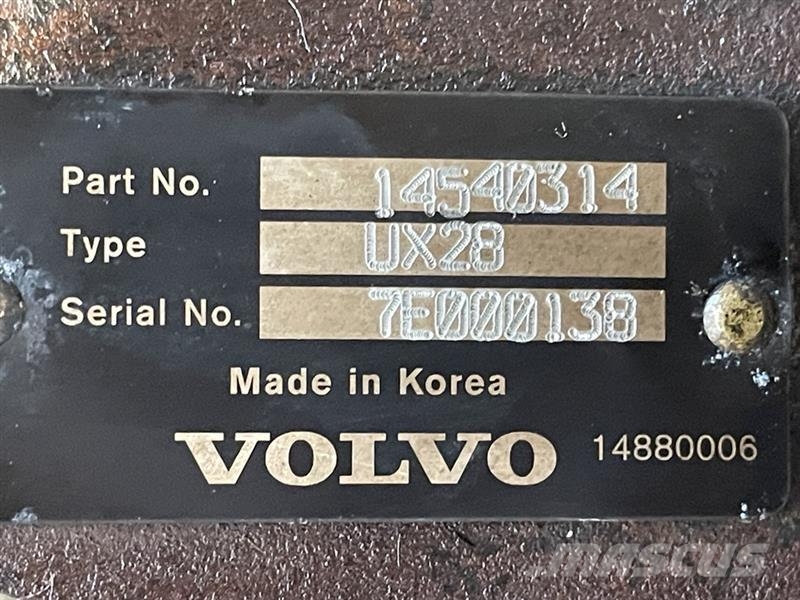 Hovedventilblok Type UX28, komplet til Volvo Grave 液压