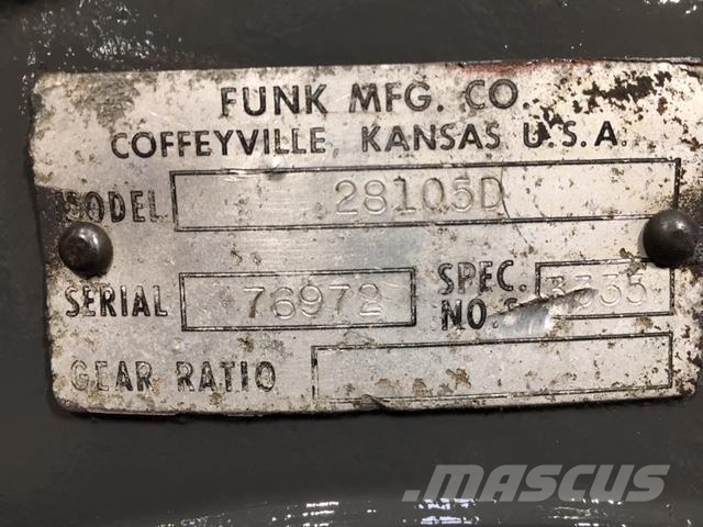  Hydr. pumpe Funk MFG Co. Model 28105D Bombas de agua