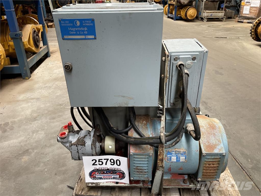 Hydraulisk magnetudstyr, komplet med 9,5 kw genera Ehituspurustid