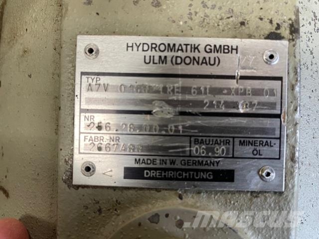 Hydromatik hydraulikpumpe A7V-0160-RE-61L-XPB-01-214-37 Ūdens sūkņi