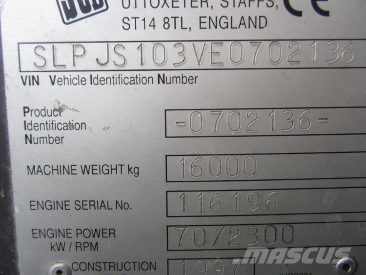 JCB JS160LC gravemaskine til ophug Excavadoras sobre orugas
