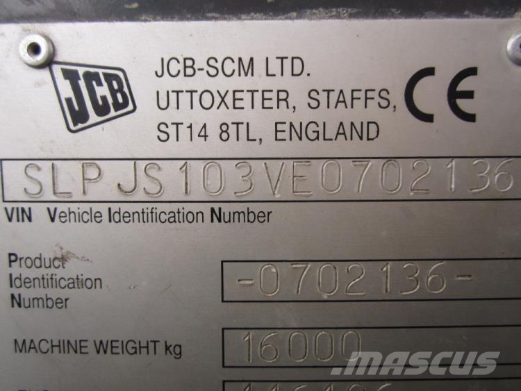 JCB JS160LC gravemaskine til ophug Excavadoras sobre orugas