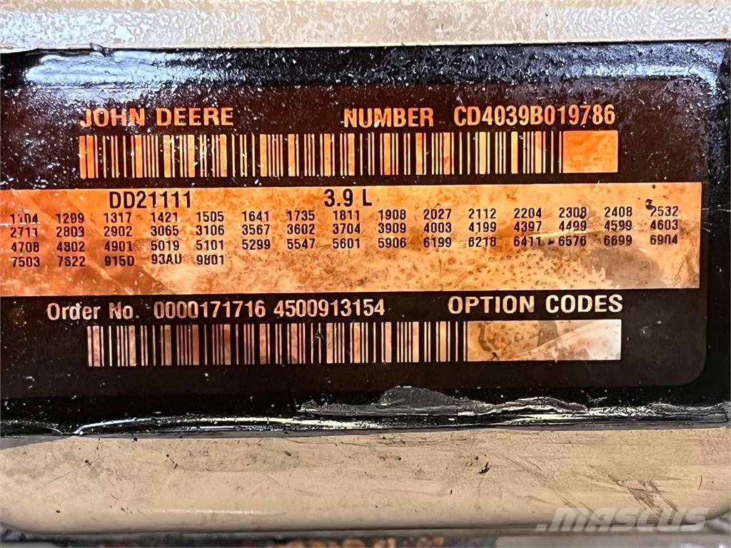 John Deere CD4039B019786 motor Motori za građevinarstvo