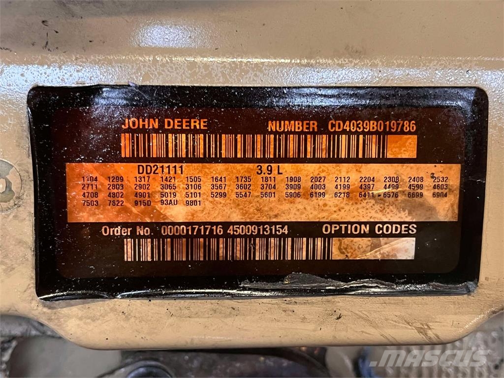 John Deere CD4039B019786 motor Motori za građevinarstvo