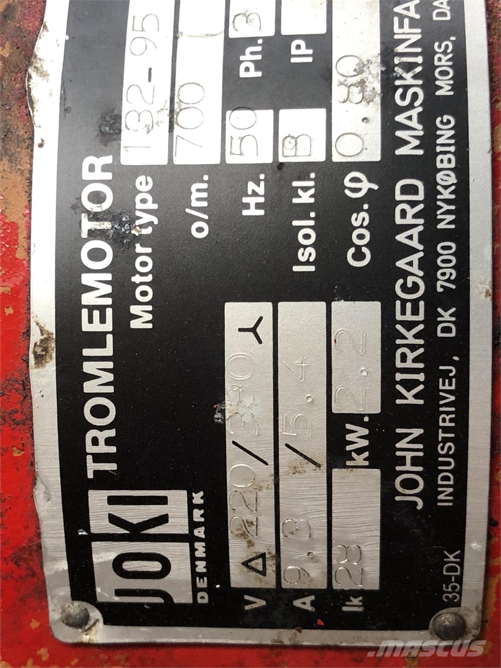 Joki Tromlemotor Type 132-95 Konvejorok