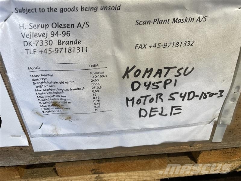 Komatsu S4D-150-3 motor Motoren