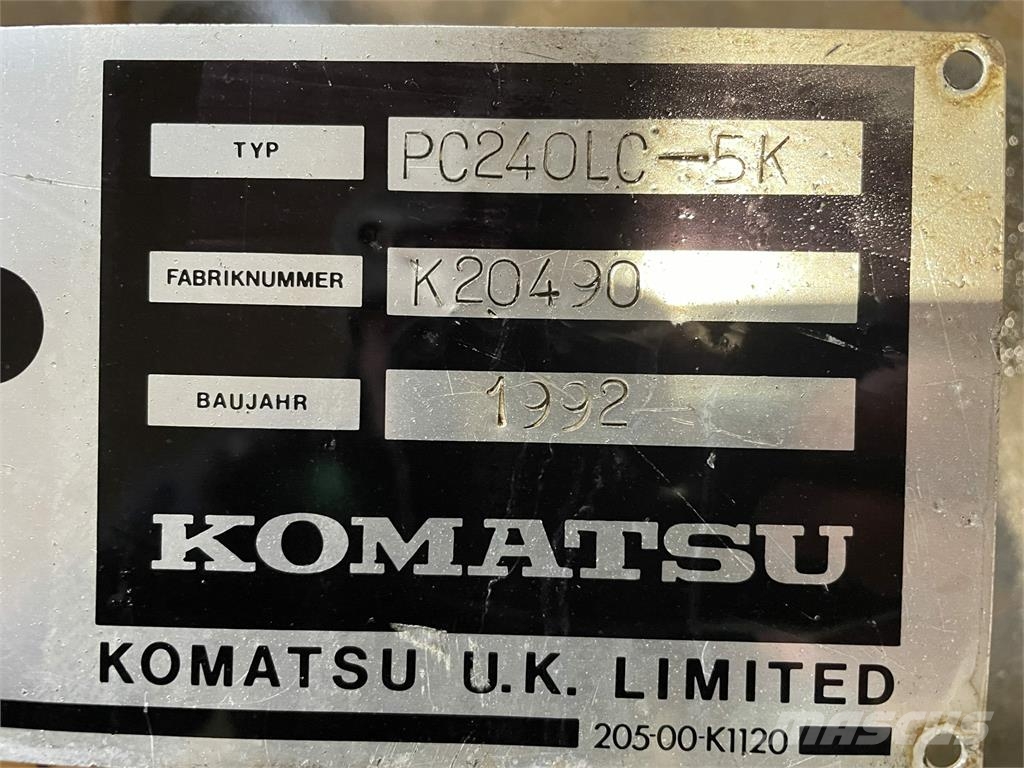Krøjekrans til Komatsu Gravemaskine Model PC240LC- Alte componente