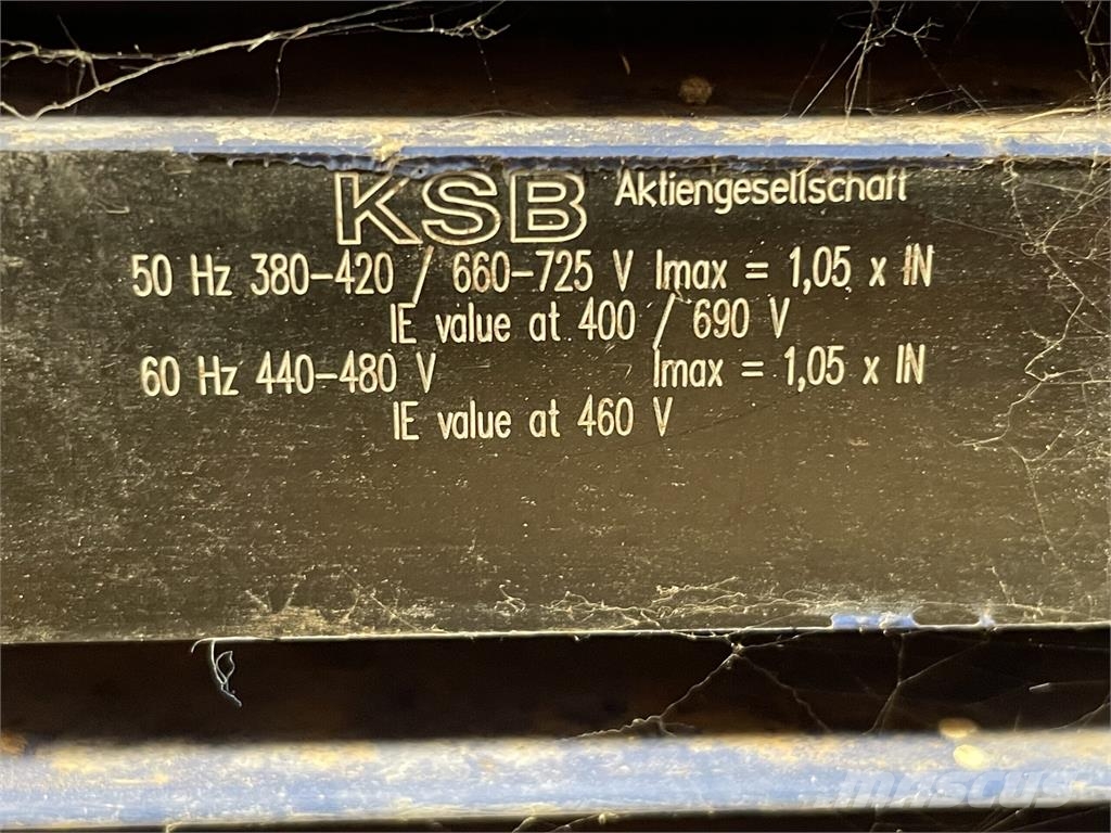 KSB vandpumpe type F80-315G H1601 水泵