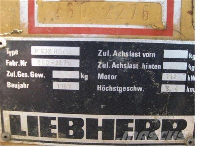 Liebherr 932 HDSL - til ophug Εκσκαφείς με ερπύστριες