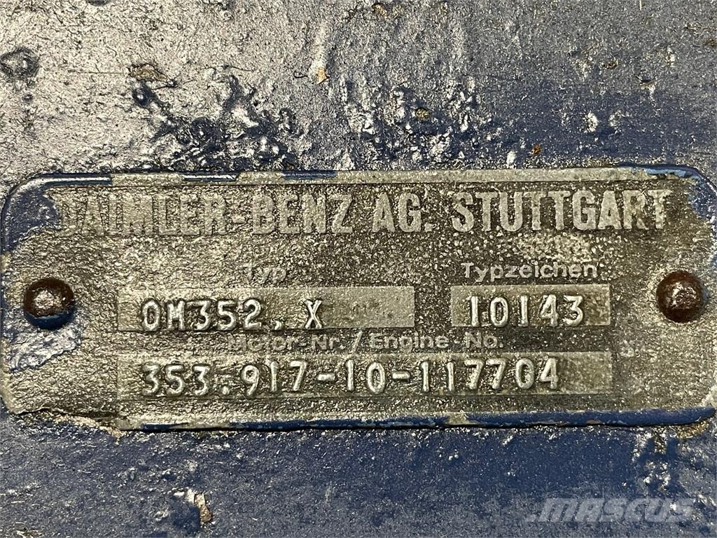 Mercedes-Benz AG. Stuttgart OM352.X - type 10143 - kun til dele 发动机