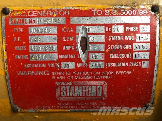 Newage Stamford A.C. Generator Type MC334C Agregaty prądotwórcze inne