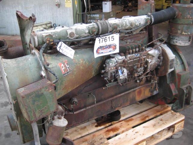 Ruston & Hornsby Type 6YDAN 6 cyl. luftkølet motor - kun Motorlar