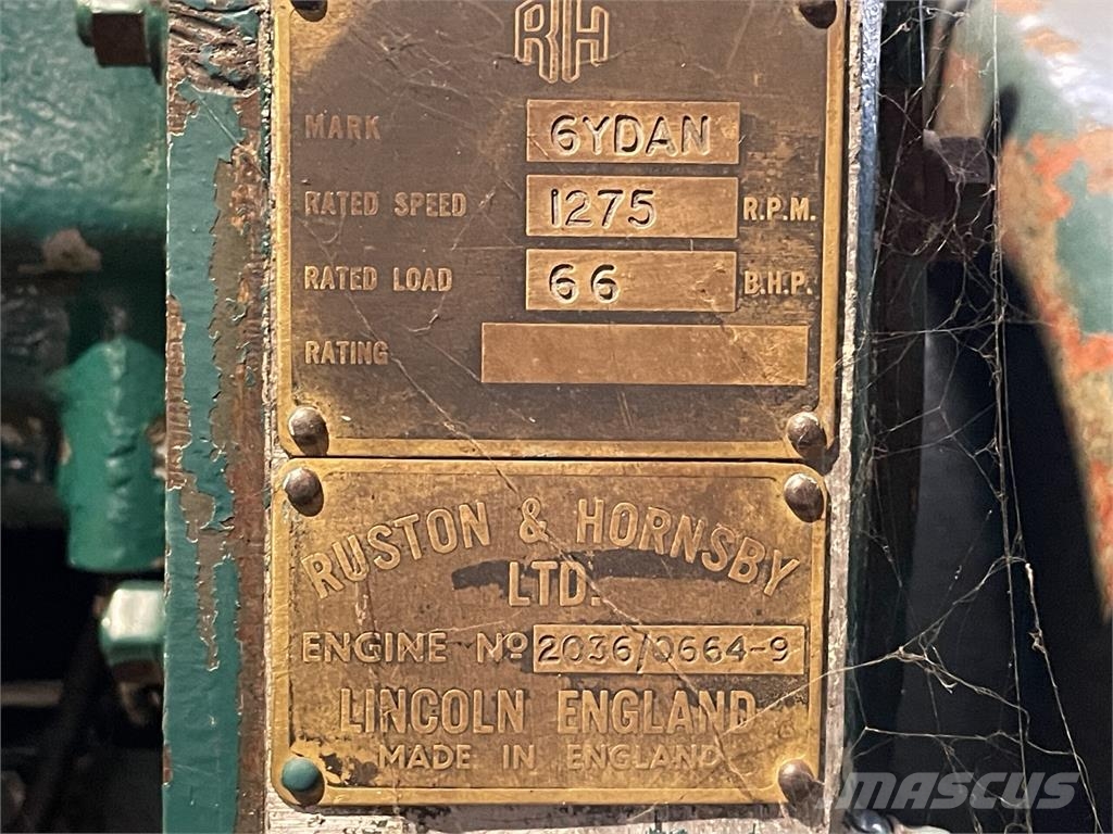 Ruston & Hornsby Type 6YDAN luftkølet motor Motorlar