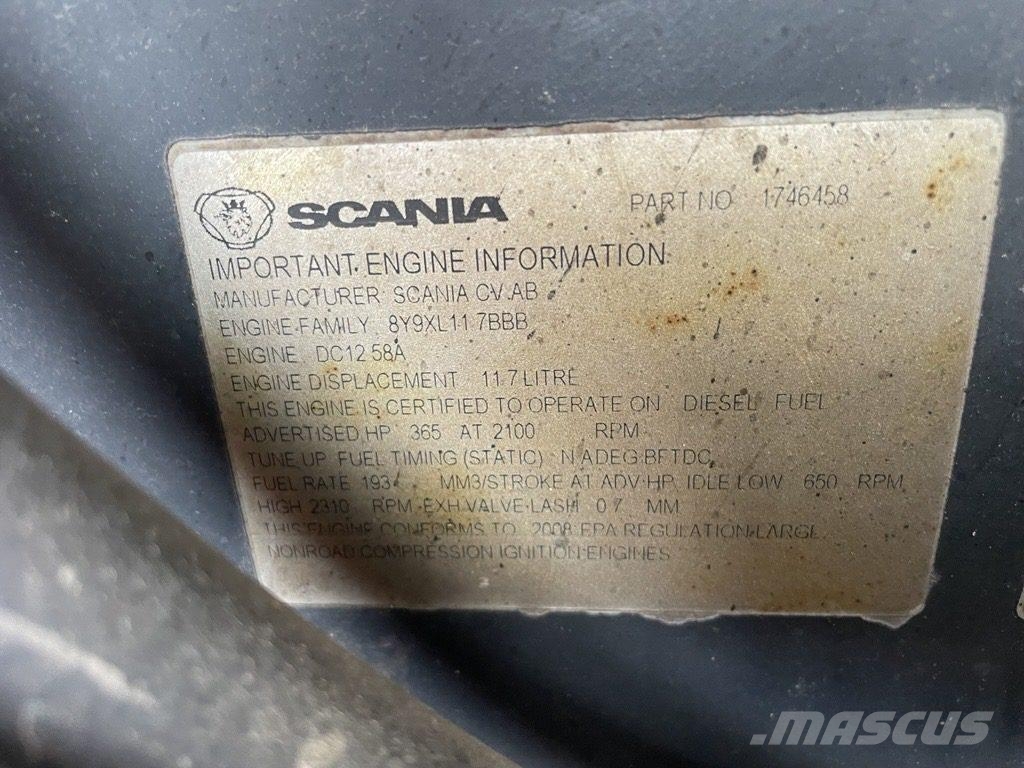 Scania DC12 58A motor ex. Ljungby Motoren