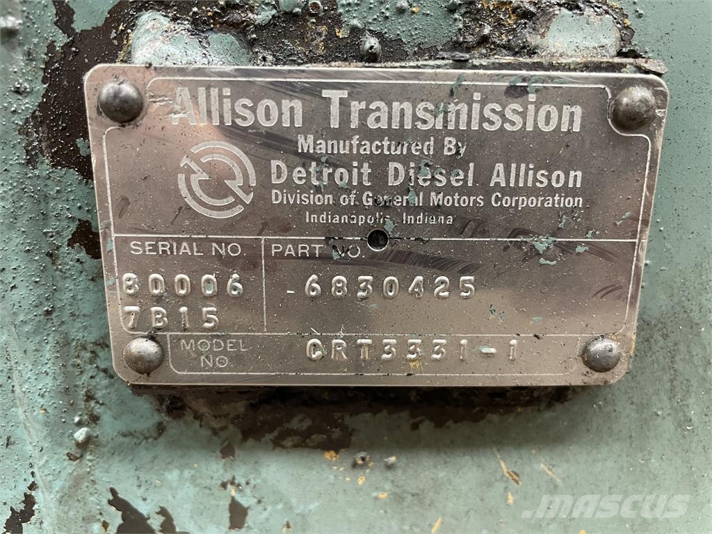 Transmission Allison Model CRT 3331-1 Μετάδοση κίνησης