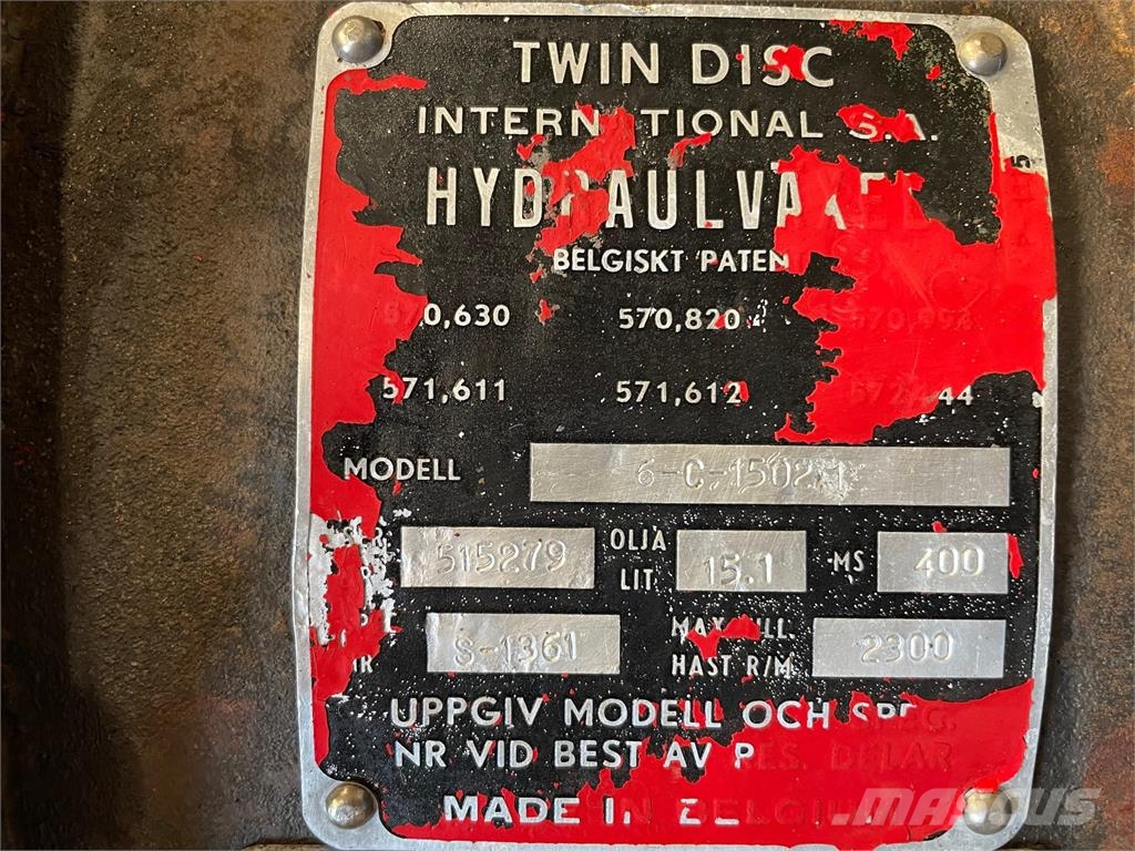 Twin Disc Model 6-C-1502-1 Μετάδοση κίνησης