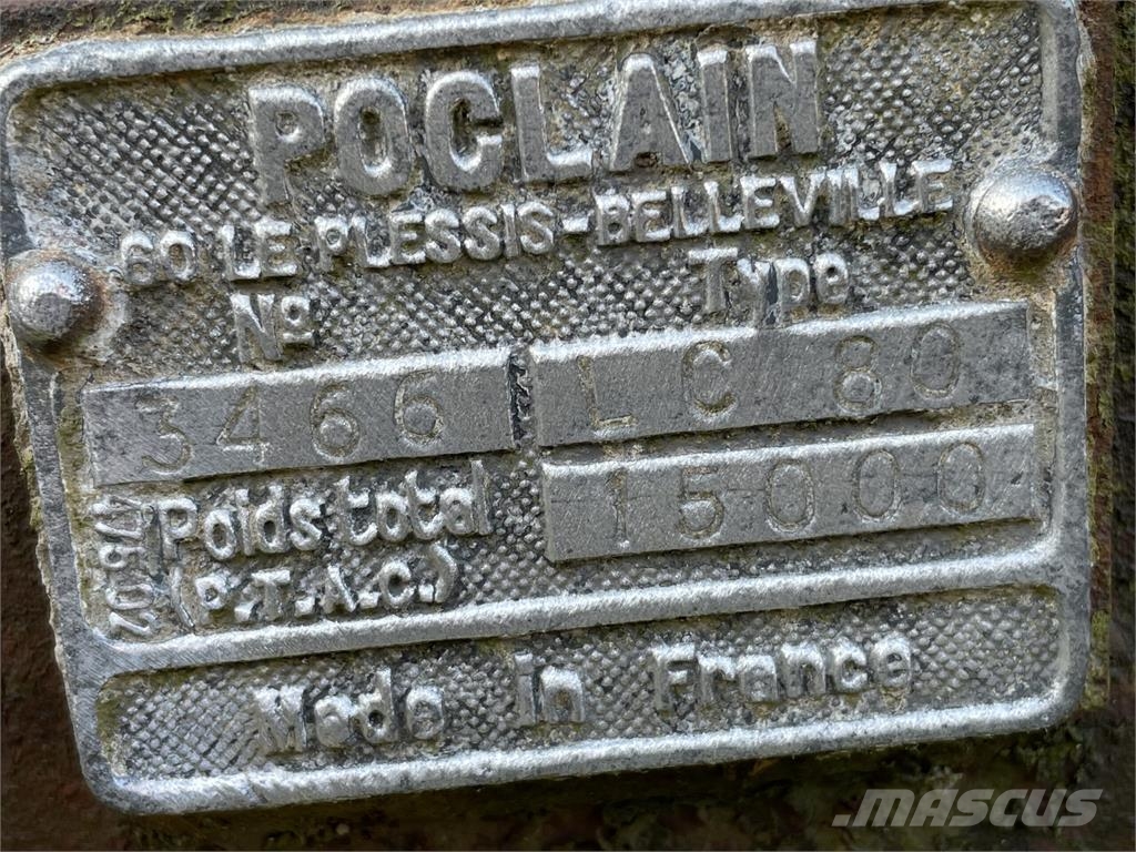 Undervogn ex. Poclain LC80 s/n 3466 - m/2 stk køre Diger parçalar