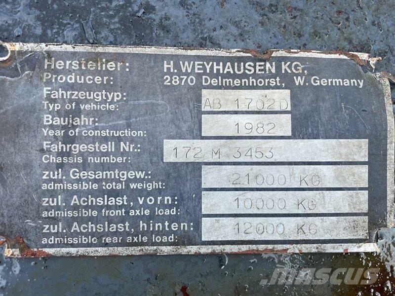 Undervogn, komplet til Atlas Gravemaskine Model 17 Andet tilbehør