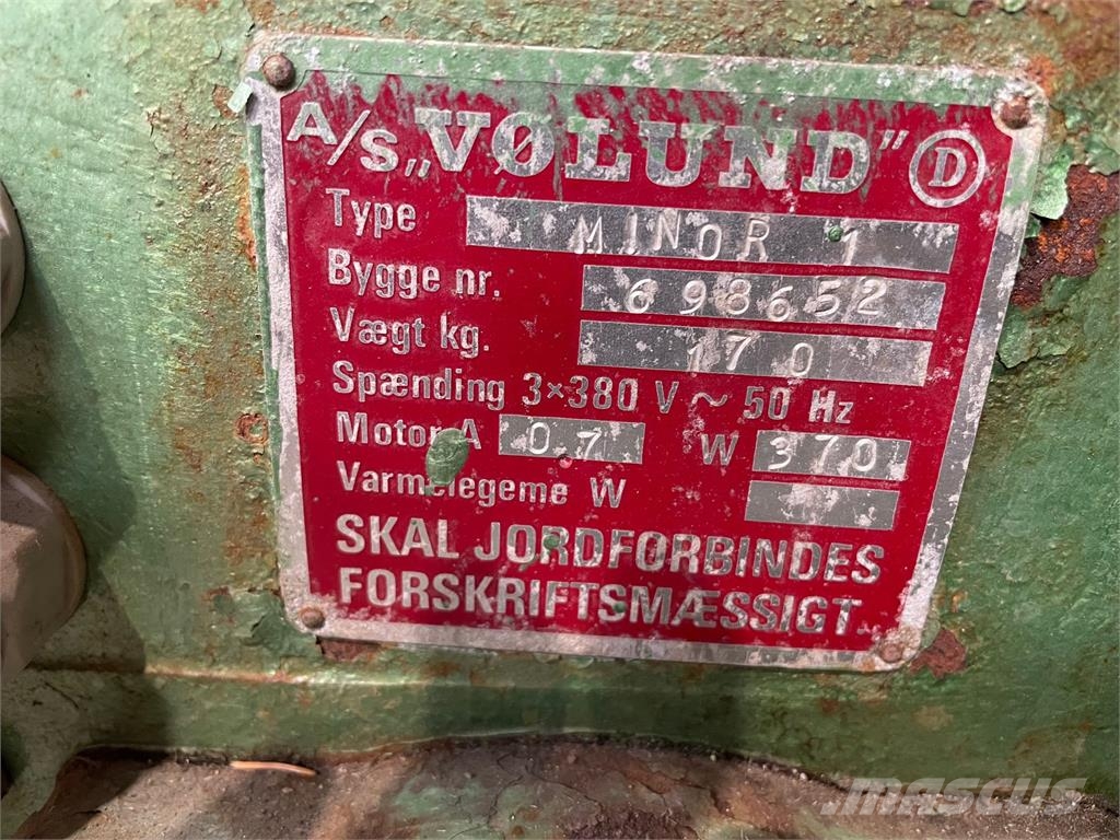 Vølund Minor 1 skylle -og vaskemaskine Ďalšie komponenty