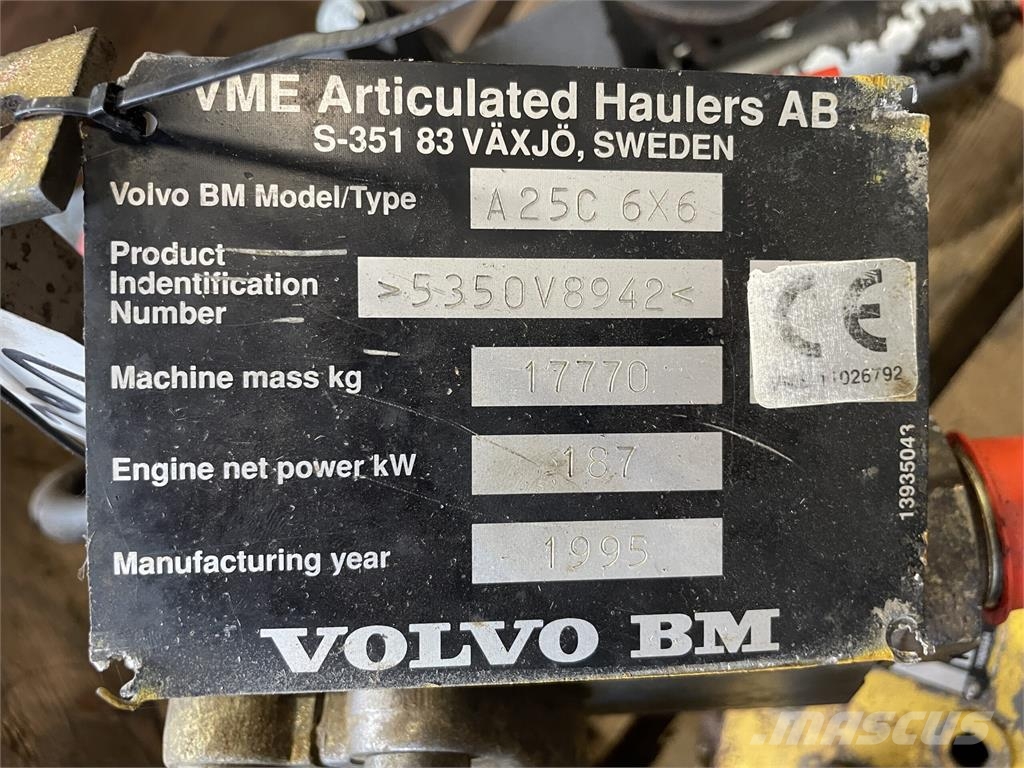 Volvo A25C 6x6 kardan, tip - & hovedventil, retur - & fo Andre komponenter
