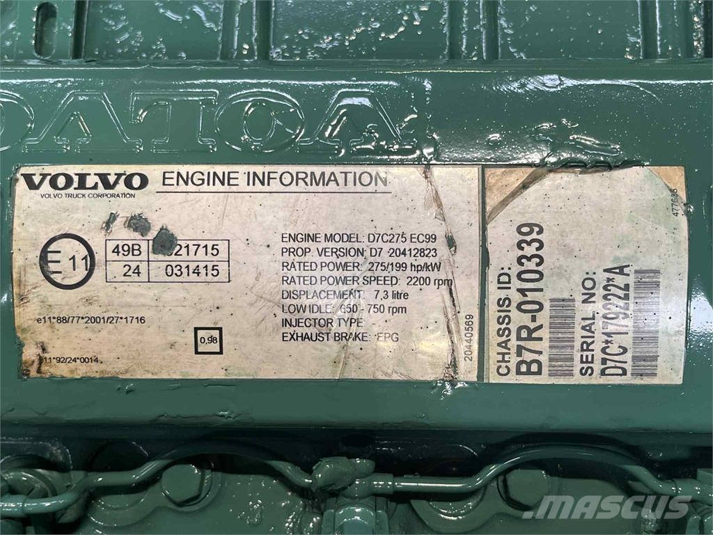 Volvo D7C motor Engines