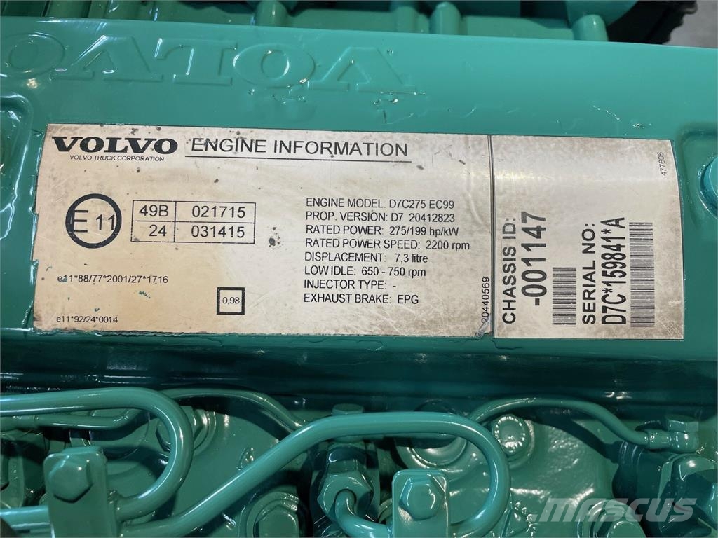 Volvo D7C motor Engines