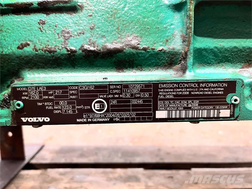 Volvo D7E LAE3 motor Motori
