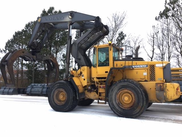 Volvo L180D log handler til ophug 輪胎式裝載機