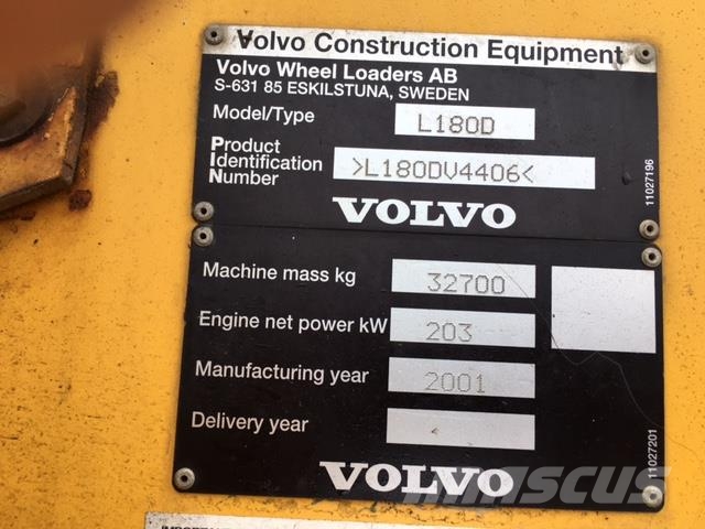 Volvo L180D log handler til ophug 輪胎式裝載機