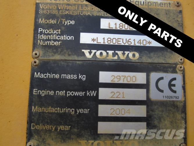 Volvo L180E læssemaskine til ophug Incarcator pe pneuri